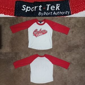 Sport Tek Coker Cubs Baseball Style Shirt Sz XS